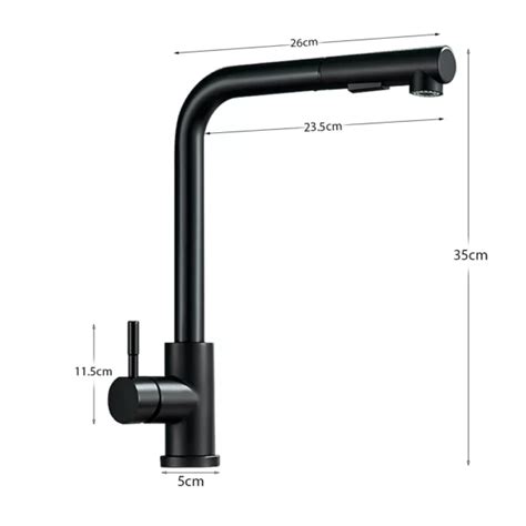 Wasserhahn K Che Schwarz Matt Edelstahl Amatur K Che Drehbar Mit