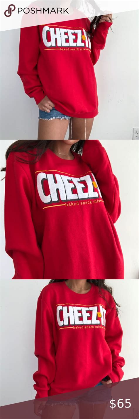 Kelloggs Cheez It Crew Neck Pullover Sweatshirt New With Tags For All