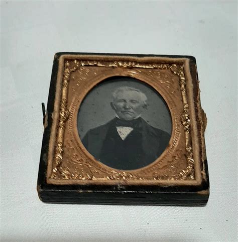 Antique Daguerreotype Ambro Type Older Gentleman Etsy