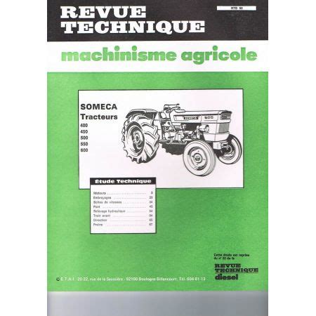 Revues Techniques Agricoles Des Fiat Someca Ma Revue Technique