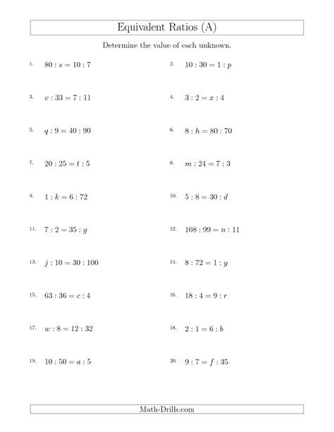 Solving Proportions Worksheet Answers E