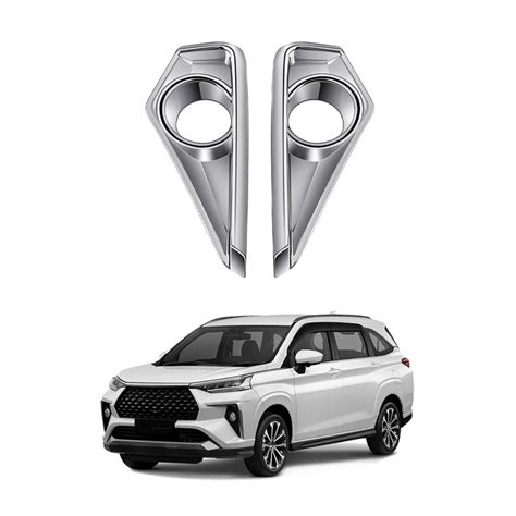 For Toyota Veloz Avanza Chrome Front Bumper Fog Light Lamp Cover