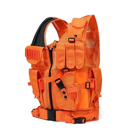 Blaze Orange Tactical Hunting Vest Outdoor King