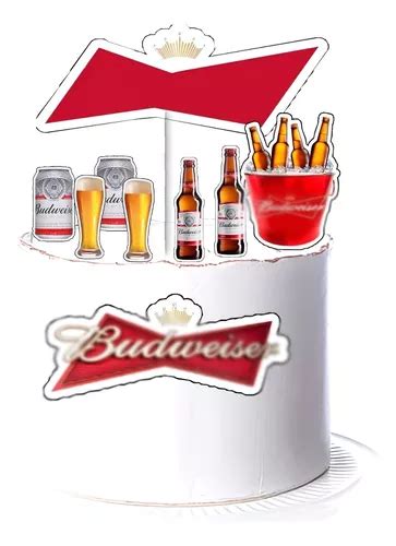 Topo De Bolo Topper De Bolo Cerveja Budweiser Personalizado Venda Em