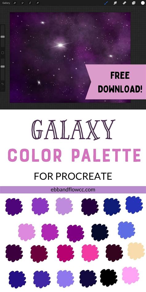 Download A Galaxy Color Palette For Procreate Create Color Palette