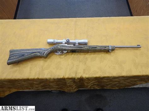 Armslist For Sale Ruger 10 22 Stainless With Green Laminate Stock