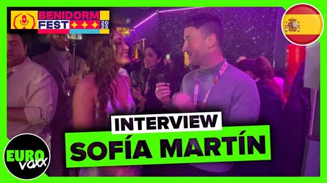 SOFÍA MARTÍN TUKI INTERVIEW BENIDORM FEST 2023 Spain