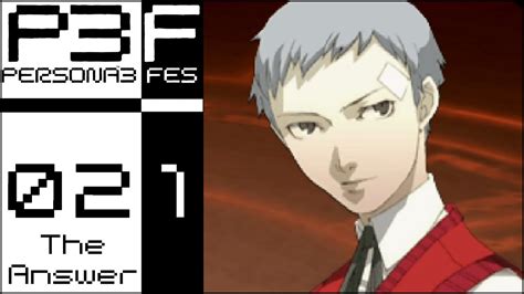 The Keys Let S Play Persona 3 FES The Answer 21 Hard Blind