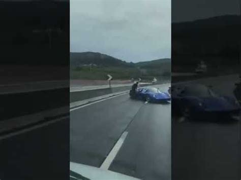 Pagani supercar crash!! - YouTube