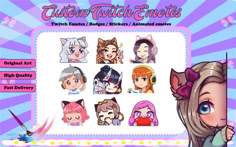 Make Custom Twitch Emotes And Badges By Achrafjl Fiverr