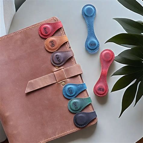 Custom Leather Bookmark Personalized Leather Bookmark Leather