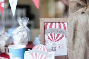 Kara S Party Ideas Rustic Hot Air Balloon Birthday Party Kara S Party Ideas