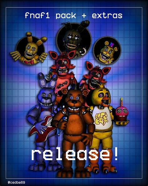 fnaf 1 stylised animatronics release by cedebebucketman on DeviantArt