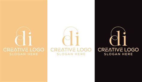 Premium Vector Initial Letter Di Logo Design Monogram Creative Modern