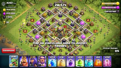 X500 MAX LEVEL BABY DRAGONS Vs Max Town Hall 11 Base YouTube