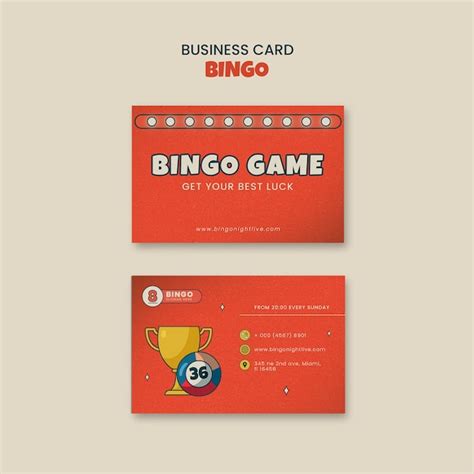 Premium Psd Bingo Template Design