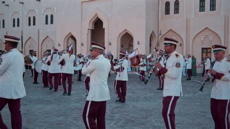 Qatar Armed Forces Band Regiment Performing Live In Katara Cultural