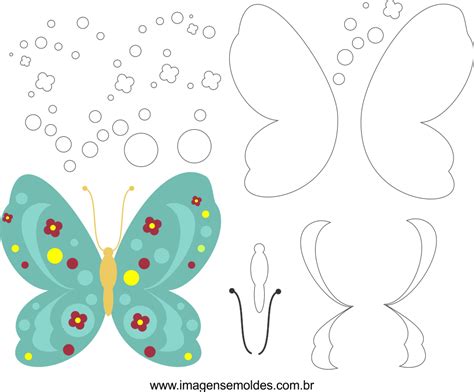 Molde De Borboleta Em Eva Para Imprimir