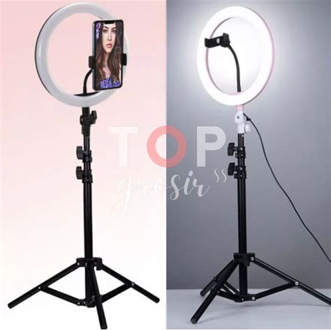 Jual Paket Komplit Live Steaming Ringlight 26cm Tripod 2 1 Meter Make