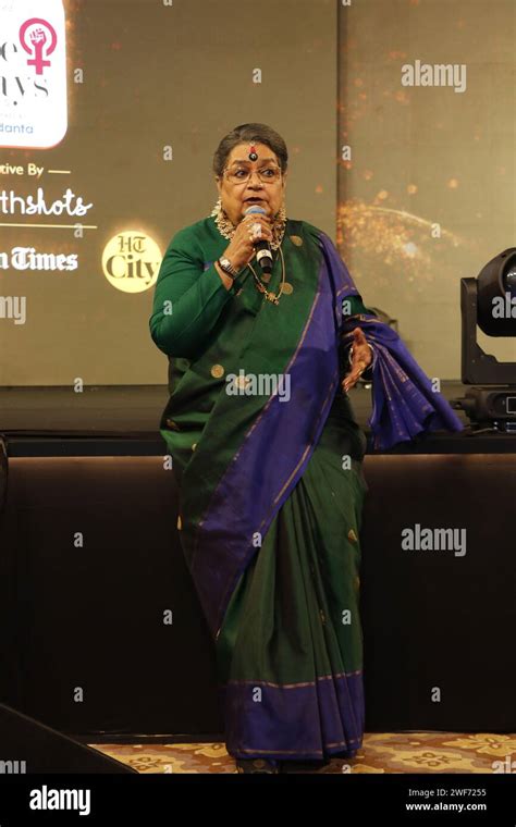 New Delhi India April 13 Veteran Singer Usha Uthup Performs During