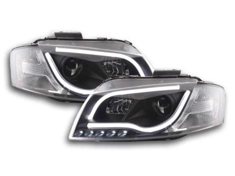 Paire De Feux Phares Daylight Led Drl Audi A P Pa Noir Audi