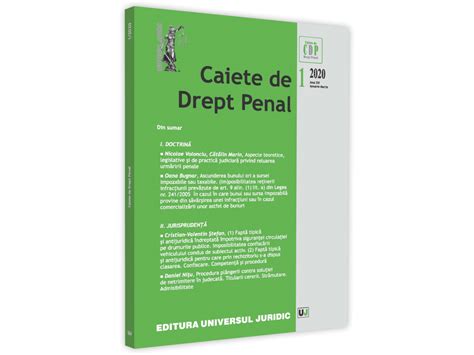 Caiete De Drept Penal Nr 1 2020 Libraria UJMAG