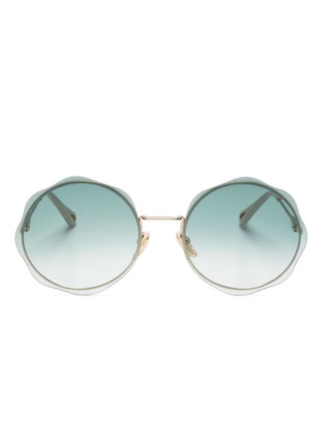 Chloé Eyewear Honoré Round Frame Sunglasses Farfetch