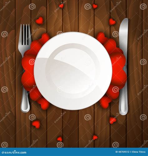 Valentine s day dinner stock vector. Illustration of celebrate - 48769512