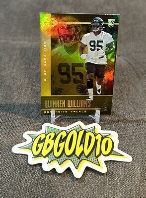 Panini Illusions Trophy Collection Gold Quinnen Williams