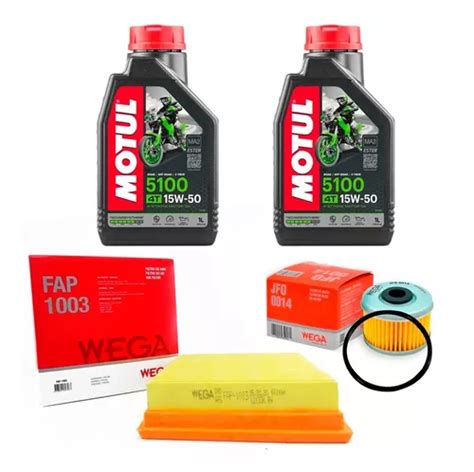 Kit Service Honda Xr 250 Tornado Motul 5100 Wega Ryd