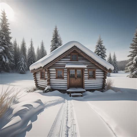 Premium Photo | Winter cabin