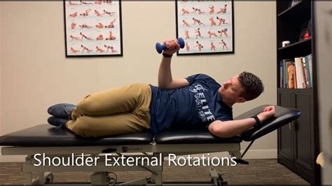 Shoulder External Rotations With Dumbbell Youtube