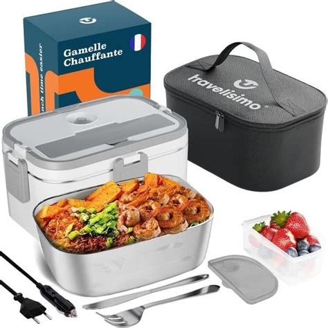 Gamelle Chauffante W Chauffe Plat Electrique L Acier Inox Lunch