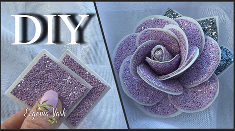 РОЗА | УКРАШЕНИЕ за 15 минут | ФОАМИРАН и ТКАНЬ с блестками | Flowers ...