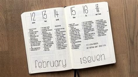 simple bullet journal layouts