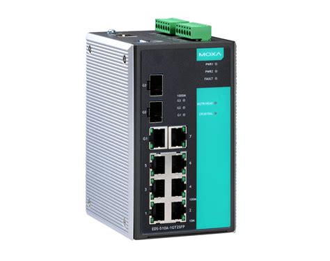 Moxa Eds A Gt Sfp T Industrial Ethernet Switches