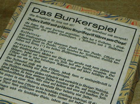 DAS BUNKERSPIEL Rask Antik