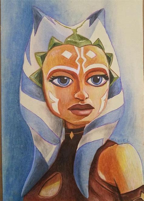 Ashoka Tano By Dezz1977 On Deviantart Star Wars Painting Star Wars