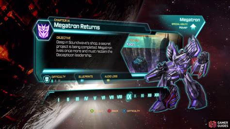 Megatron Returns Chapter IX Walkthrough Transformers Fall Of