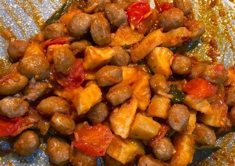 Resep Sambel Goreng Kentang Dan Bakso Mutiara Oleh Nihayanurul Cookpad