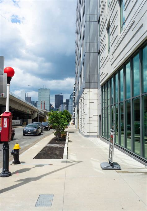 🥇 Image Of Empty City Street Corner Road Cars Sidewalk 【free Photo