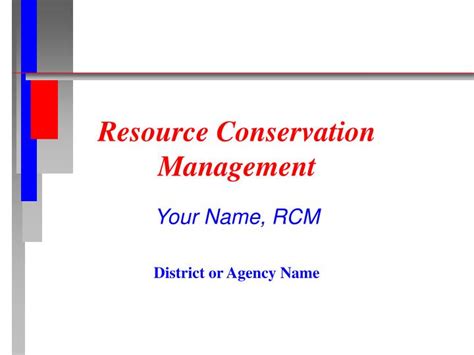 PPT - Resource Conservation Management PowerPoint Presentation, free download - ID:1101971