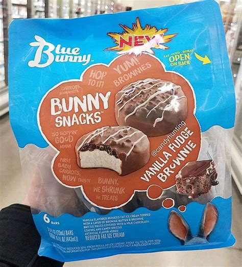 Blue Bunny Bunny Snacks Vanilla Fudge Brownie Vanilla Fudge Fudge