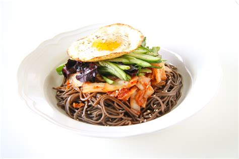 Korean Spicy Kimchi Noodles Chef Julie Yoon