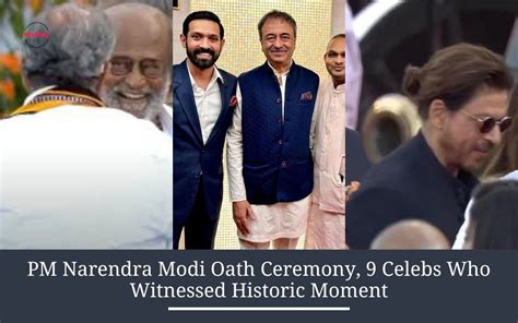 Pm Narendra Modi Oath Ceremony 9 Celebs Who Witnessed Moment