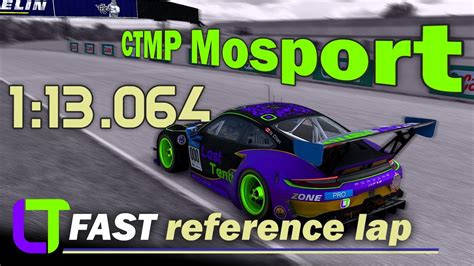 Ctmp Mosport Gt R Fast Lap Iracing S W Telemetry Youtube