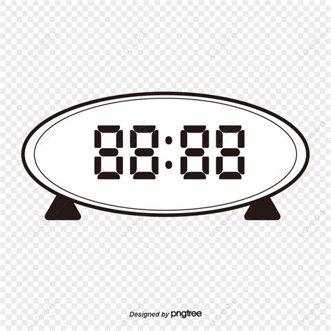 Cartoon Electronic Clocktime Png Transparent Background And Clipart