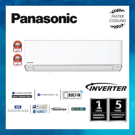 10hp Panasonic Inverter Aircond X Premium Inverter R32 Single Split