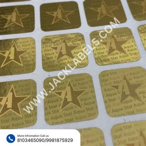 3D Sticker Security Hologram Stickers at Rs 6/sheet in Indore | ID: 2853123113348