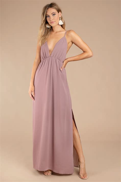 Buy Mauve Dress Long In Stock